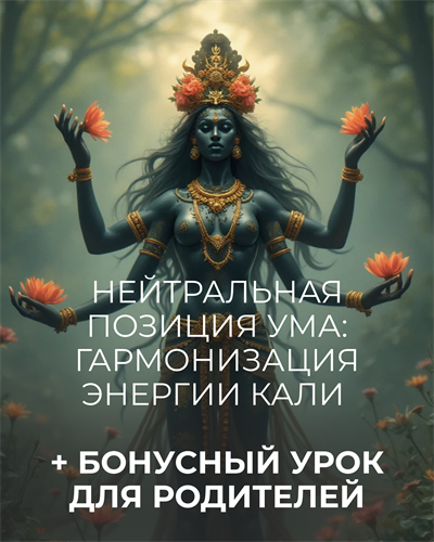 Мини-курс с бонусным уроком для родителей "Нейтральная позиция Ума: гармонизация энергии Кали" Кати Баллесты 5928 - фото 19712