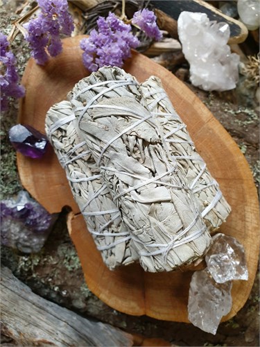 Травяная скрутка белый шалфей ск02шал