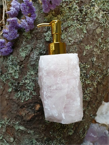 Дозатор из розового кварца дз02