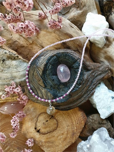 Чокер с шариком из пейзажного кварца подбус230