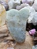 Гуаша из нефрита крапчатого сердечко большое свгуаб5 - фото 11635