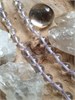 Кристалл аметиста на бусах из горного хрусталя подбус204 - фото 17514