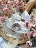 Большая Лунница с жемчужиной и клубничным кварцем блж07 - фото 19400