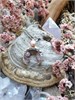 Большая Лунница с жемчужиной и клубничным кварцем блж07 - фото 19402