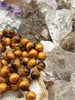 Подвеска Метеорит с рутиловым кварцем на бусах из тигрового глаза подбус246