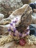 Сборный браслет из аметиста, розового и клубничного кварца бп37
